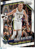 Paige Bueckers 2025 Prizm White Shock Prizm Rookie RC Dallas Wings