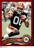 Greg Little 2011 Topps Red Border Rookie RC 8/77 Cleveland Browns