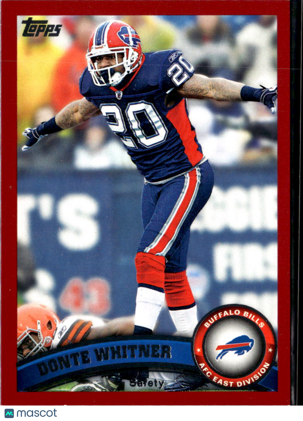 Donte Whitner 2011 Topps Red Border 22/77 Buffalo Bills