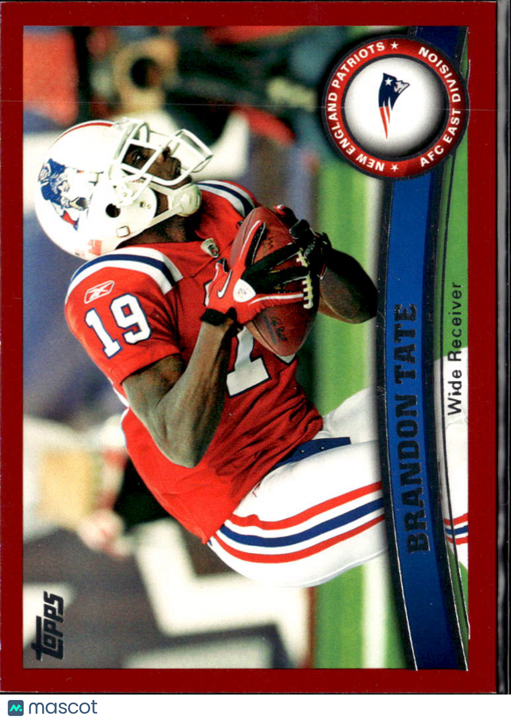 Brandon Tate 2011 Topps Red Border 26/77 New England Patriots