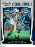 Pat McAfee 2017 Certified Accomplishments Insert Indianapolis Colts