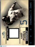 Albert Pujols 2004 Fleer Showcase Game Worn Jersey Patch 26/31 Stl Cardinals