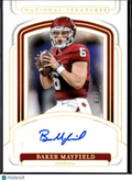 Baker Mayfield 2025 National Treasures Auto Autograph GOLD 7/10 Oklahoma Sooners