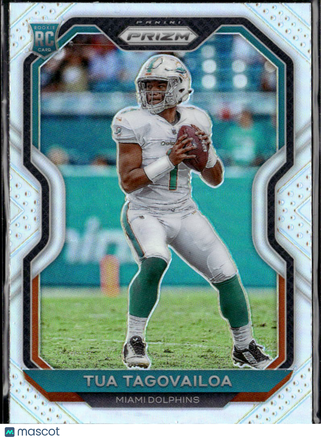 Tua Tagovailoa 2020 Panini Prizm Silver Prizm Rookie RC Miami Dolphins