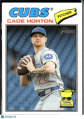 Cade Horton 2026 Topps Heritage Image Variation SSP #396 Chicago Cubs