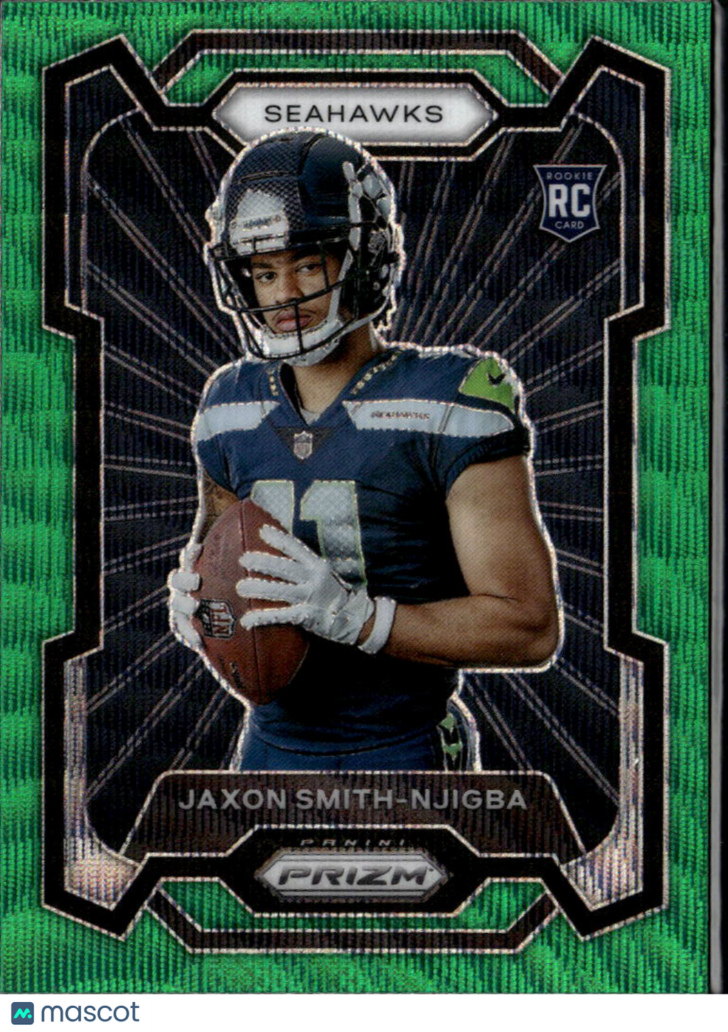 Jaxon Smith-Njigba 2023 Panini Prizm RC Green Seattle Seahawks