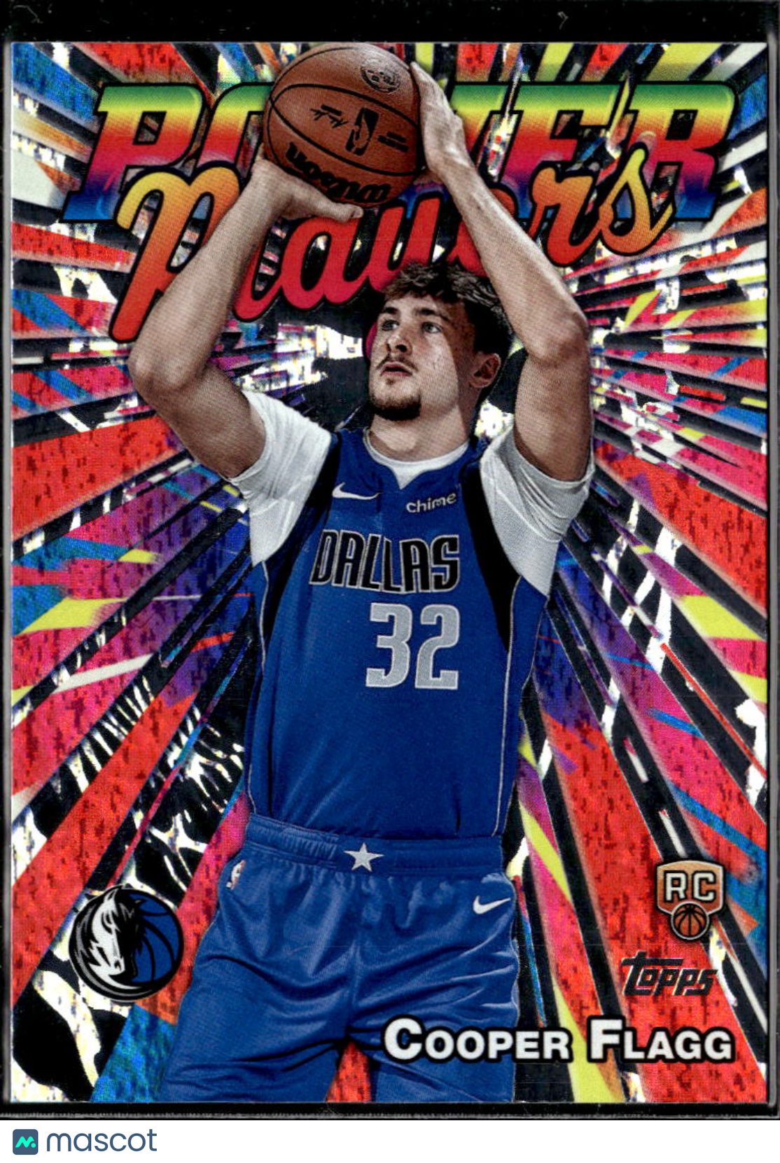 Cooper Flagg 2025 Topps Power Players Sparkle Glitter Rookie RC Dallas Mavericks