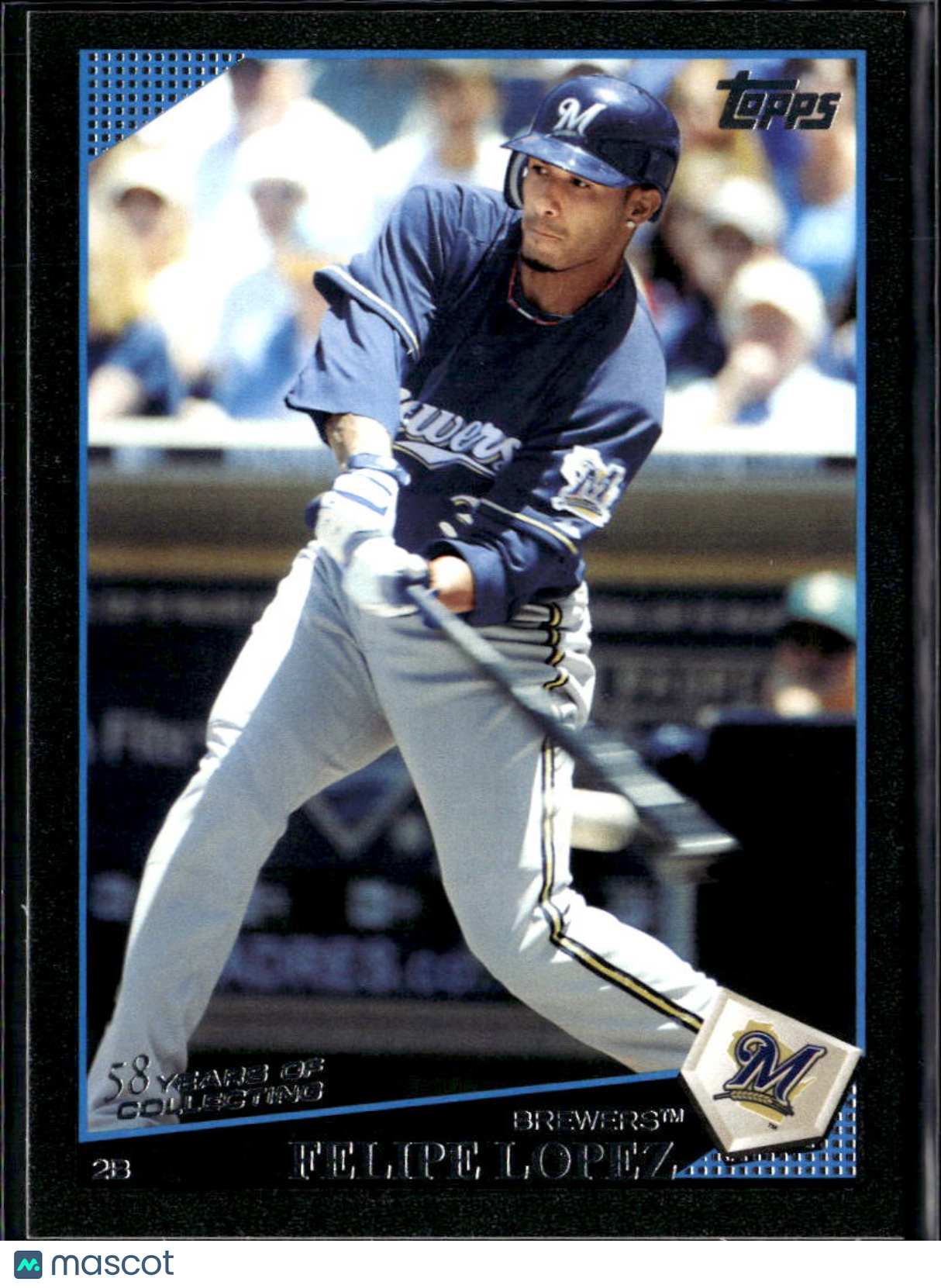 Felipe Lopez 2009 Topps Update Black Border Milwaukee Brewers