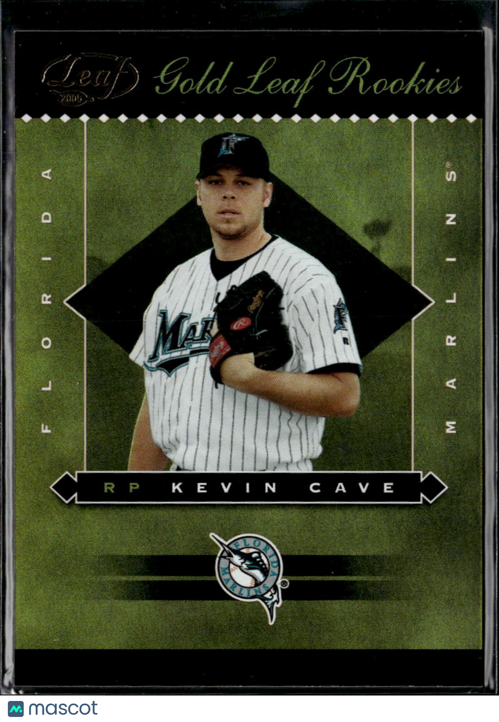Kevin Cave 2005 Leaf Gold Leaf Rookies RC 11/25 Florida Marlins