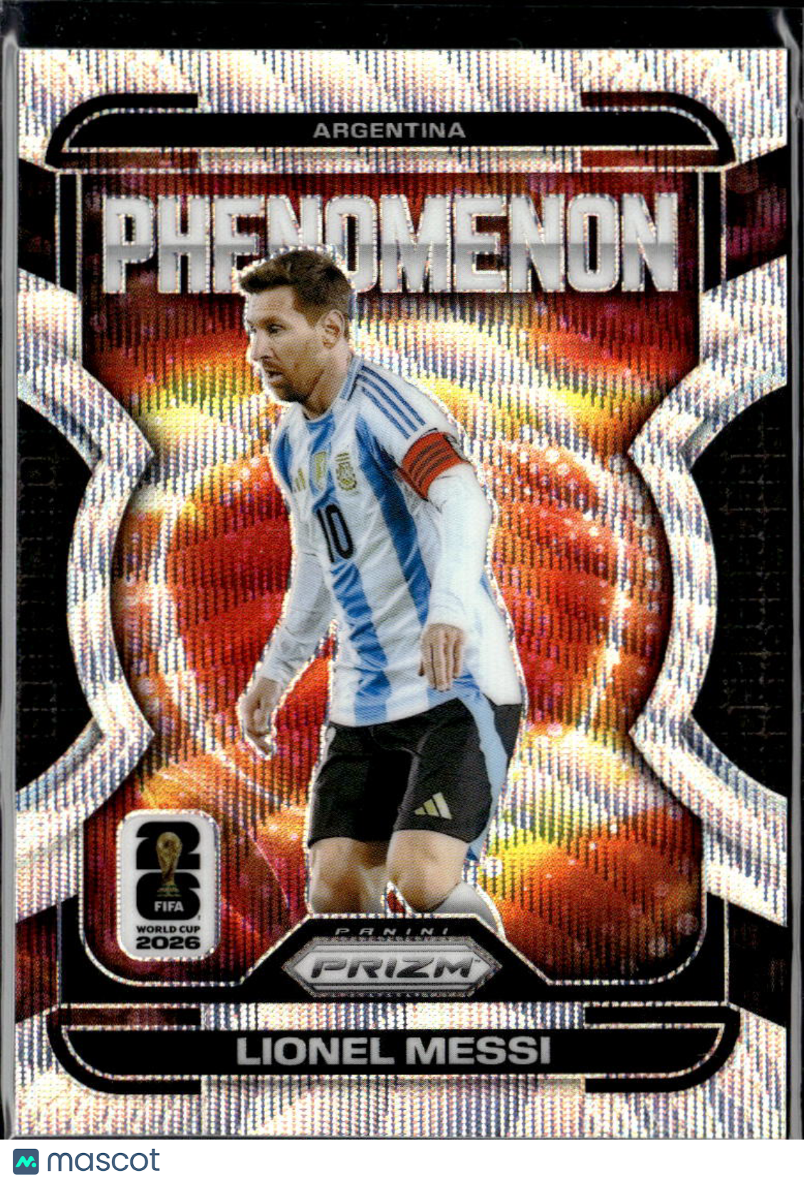 Lionel Messi 2026 Prizm Phenomenon Silver Wave Prizm Argentina