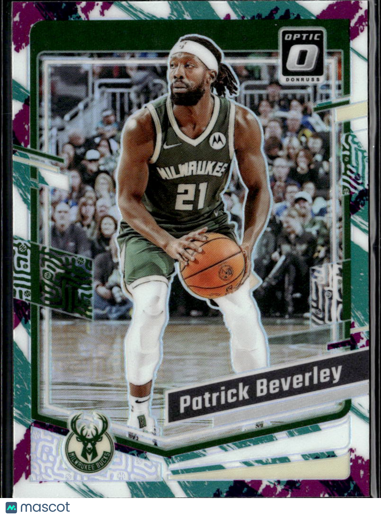 Patrick Beverley 2023-24 Optic Jazz Prizm SSP SHORTPRINT Milwaukee Bucks