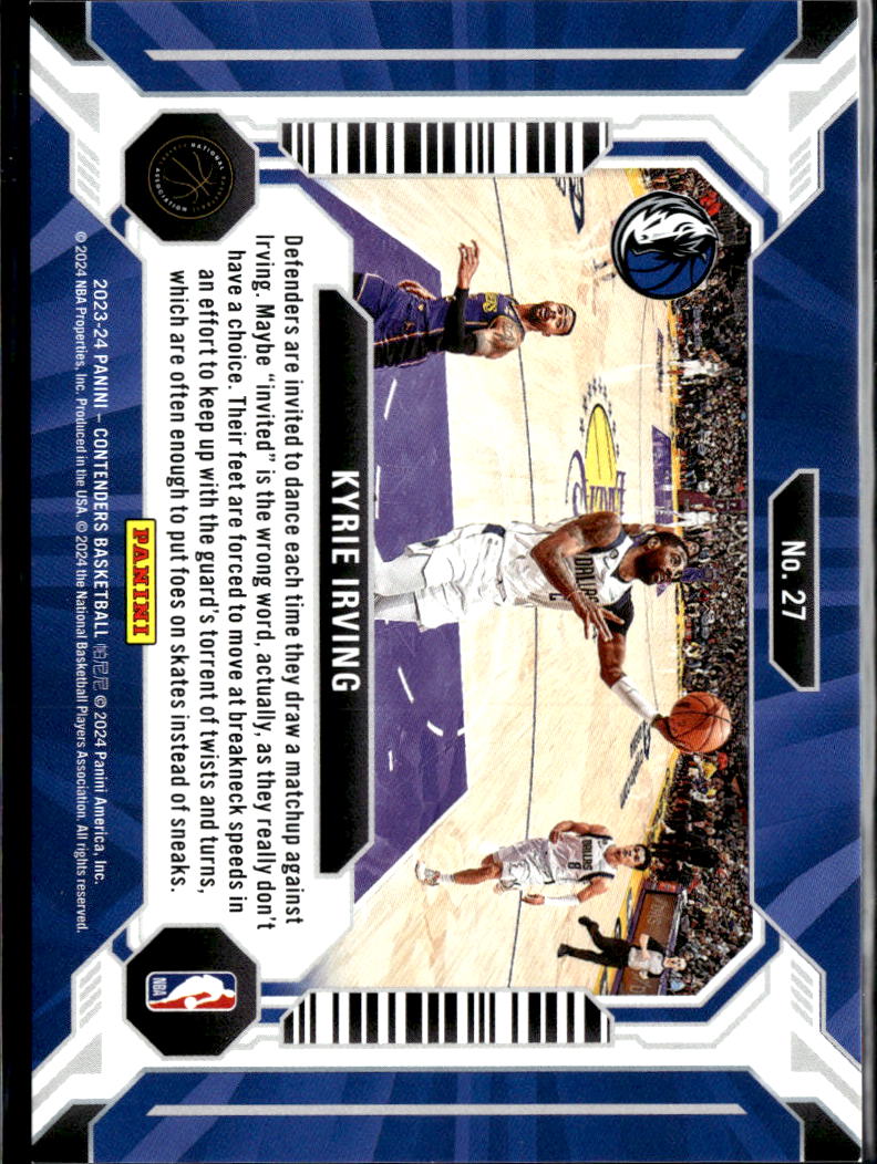Kyrie Irving 2024 Panini Contenders Basketball Suite Shots Dallas Mavericks