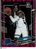Chris Livingston 2023-24 Optic Pink Velocity Rated Rookie 38/79 Milwaukee Bucks