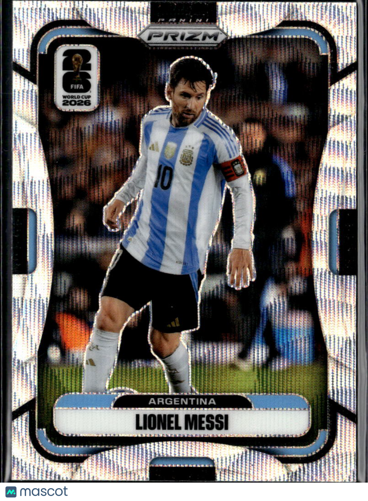 Lionel Messi 2026 Panini Prizm FIFA World Cup Silver Wave Prizm #10 Argentina