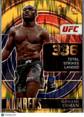 Kamaru Usman 2022 Select Numbers GOLD Prizm UFC MMA 7/10