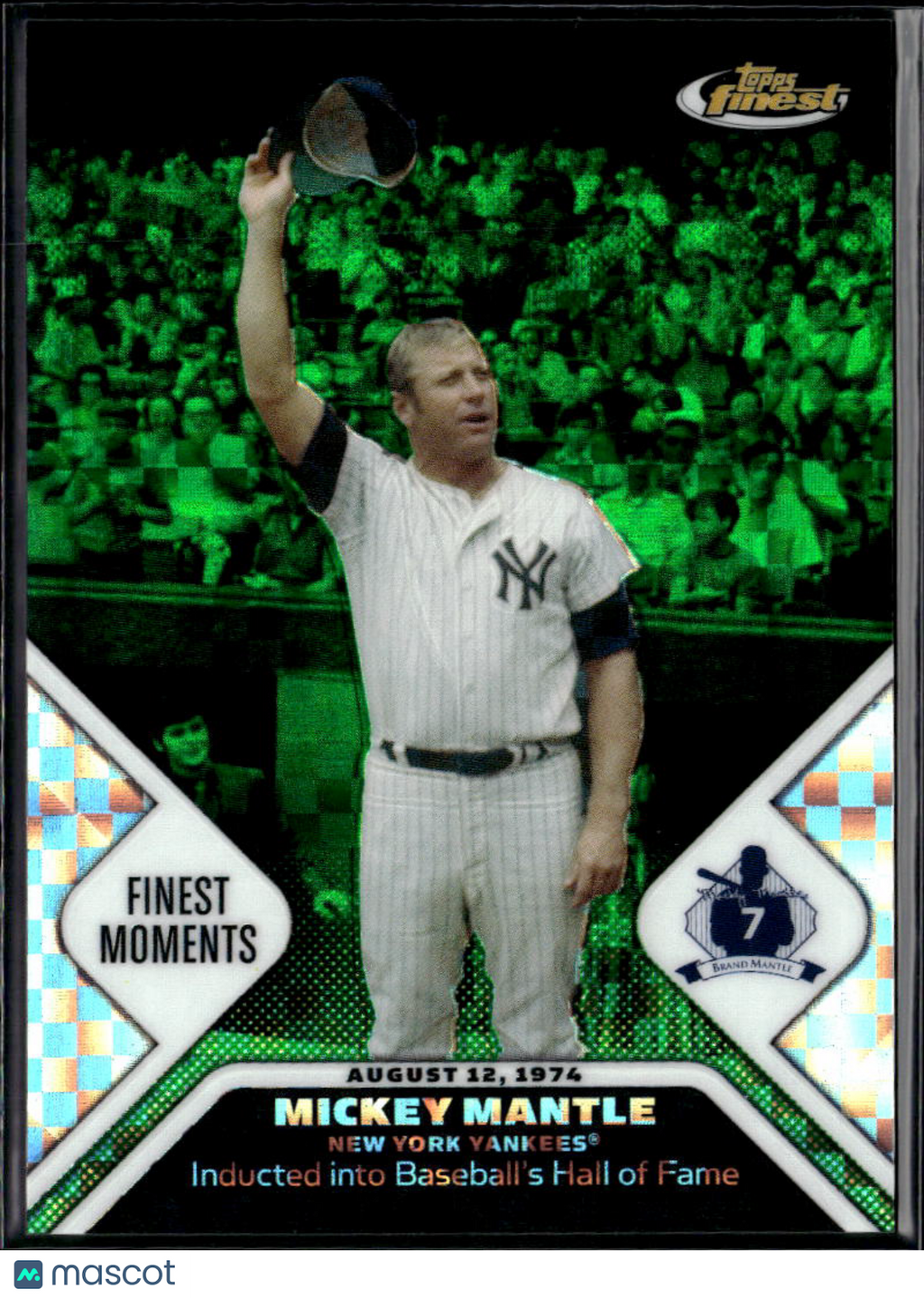 Mickey Mantle 2006 Topps Finest Moments Green X-Fractor 8/50 New York Yankees