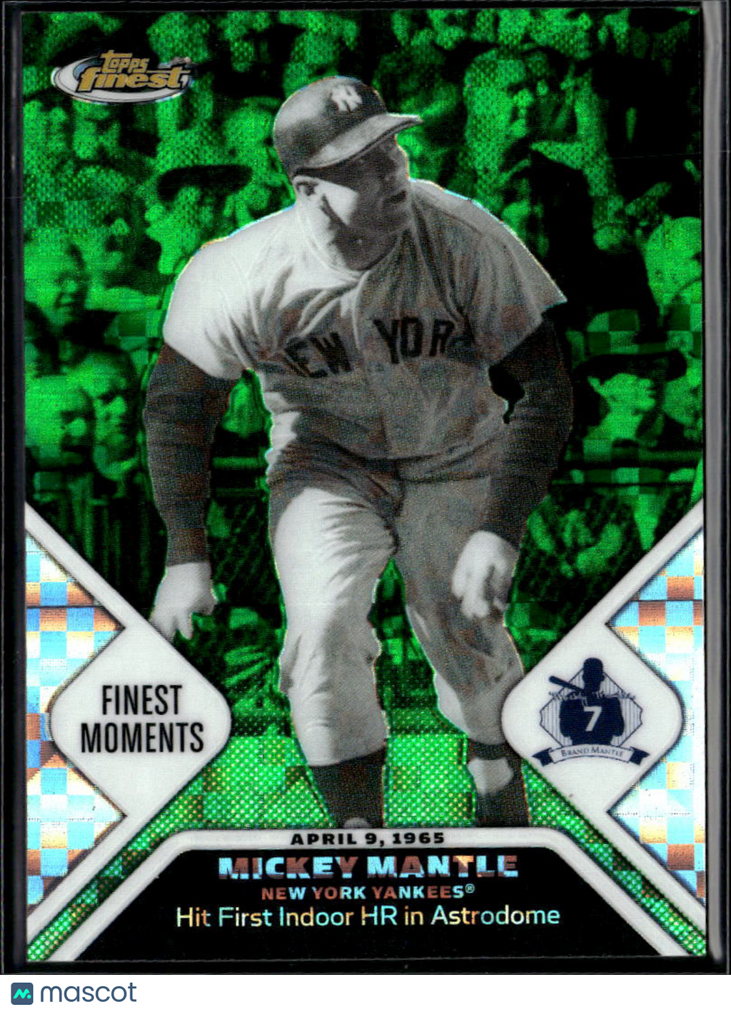 Mickey Mantle 2006 Topps Finest Moments Green X-Fractor 11/50 New York Yankees