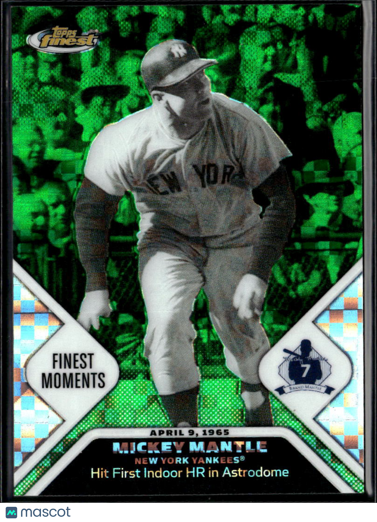 Mickey Mantle 2006 Topps Finest Moments Green X-Fractor 11/50 New York Yankees