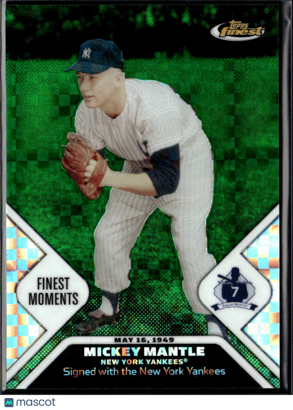 Mickey Mantle 2006 Topps Finest Moments Green X-Fractor 20/50 New York Yankees