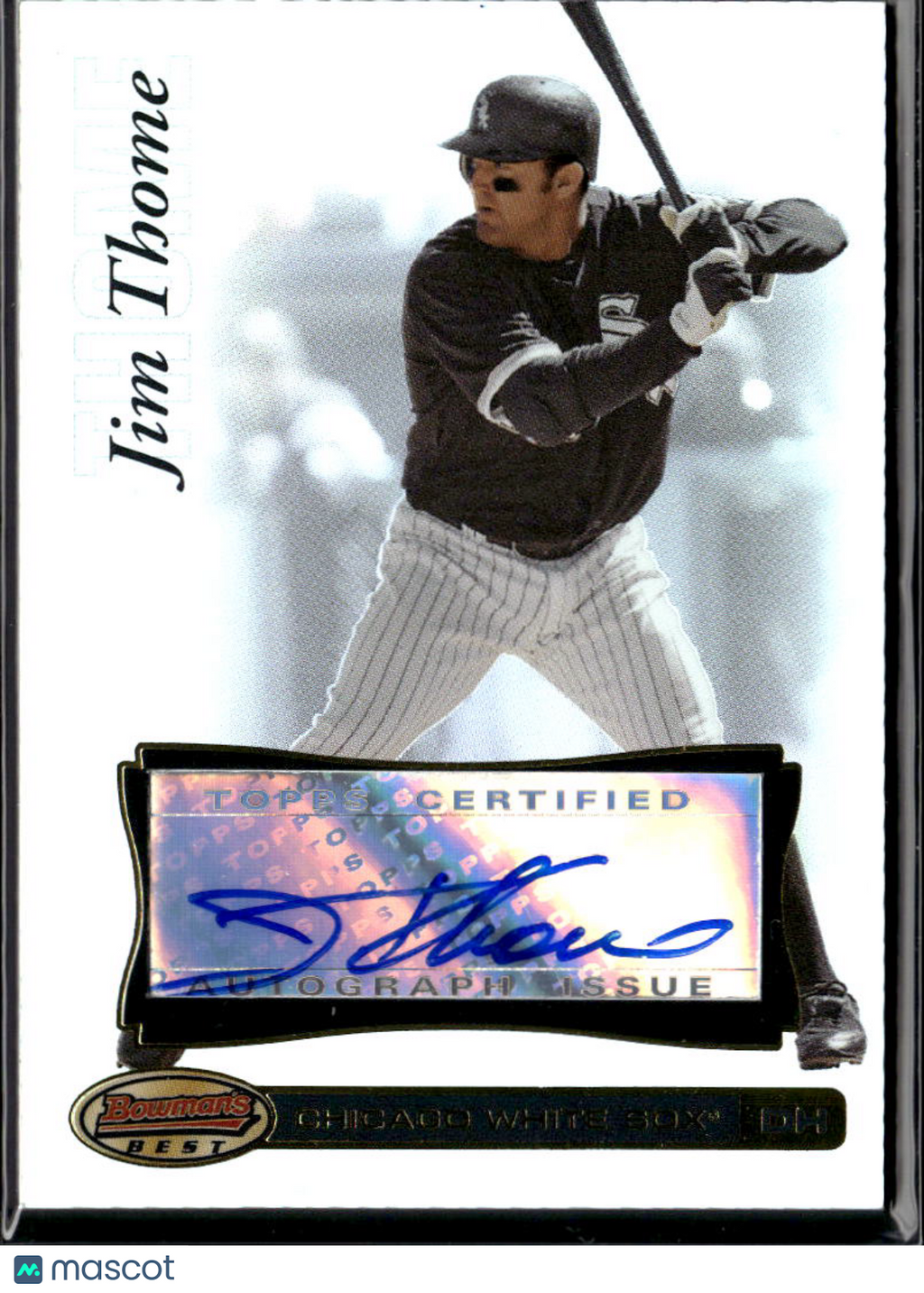 Jim Thome 2007 Bowman's Best Auto Autograph Chicago White Sox