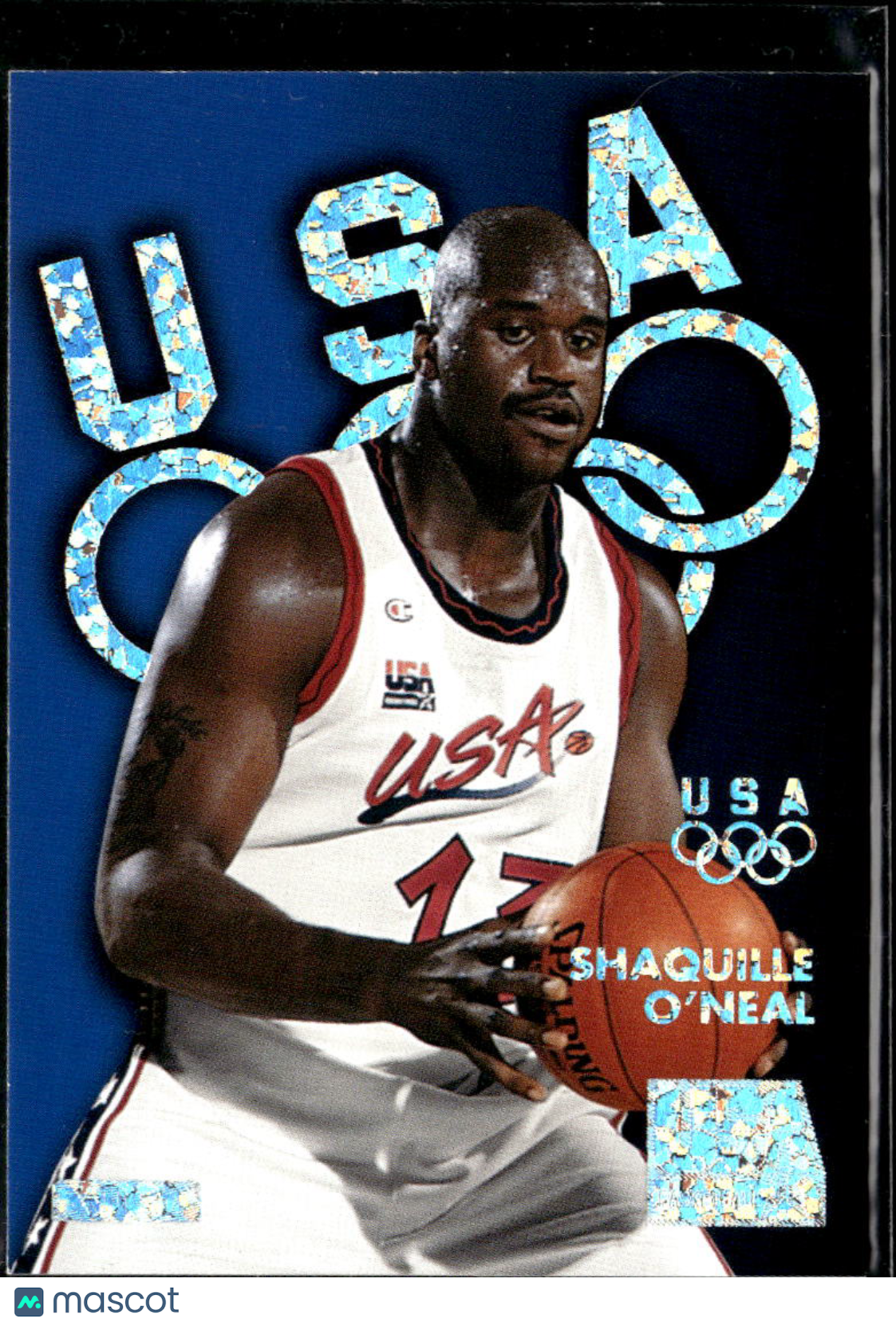 Shaquille O'Neal 1996 SkyBox USA Basketball Silver Holofoil USA Basketball