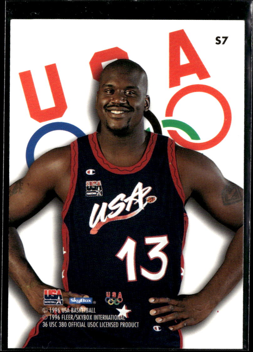 Shaquille O'Neal 1996 SkyBox USA Basketball Silver Holofoil USA Basketball