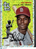 Lou Brock 2023 Topps Chrome Platinum Speckle Refractor /150 St. Louis Cardinals
