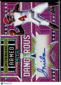 Jalen Milroe 2023 Leaf Metal Auto Autograph RC Alabama Seahawks 1/3