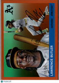 Lawrence Butler 2025 Topps Chrome Platinum Orange Refractor 11/25 Athletics