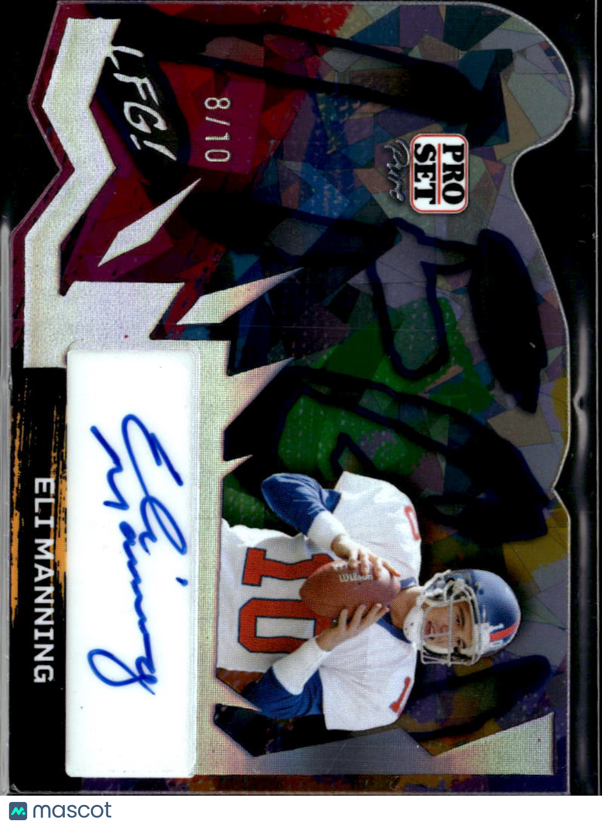 Eli Manning 2024 Leaf Pro Set Pure Auto Autograph 8/10 New York Giants
