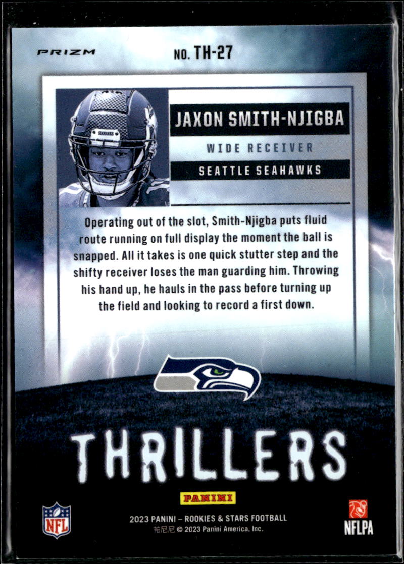 Jaxon Smith-Njigba 2023 Rookies & Stars Thrillers RC Red Rookie Seattle Seahawks