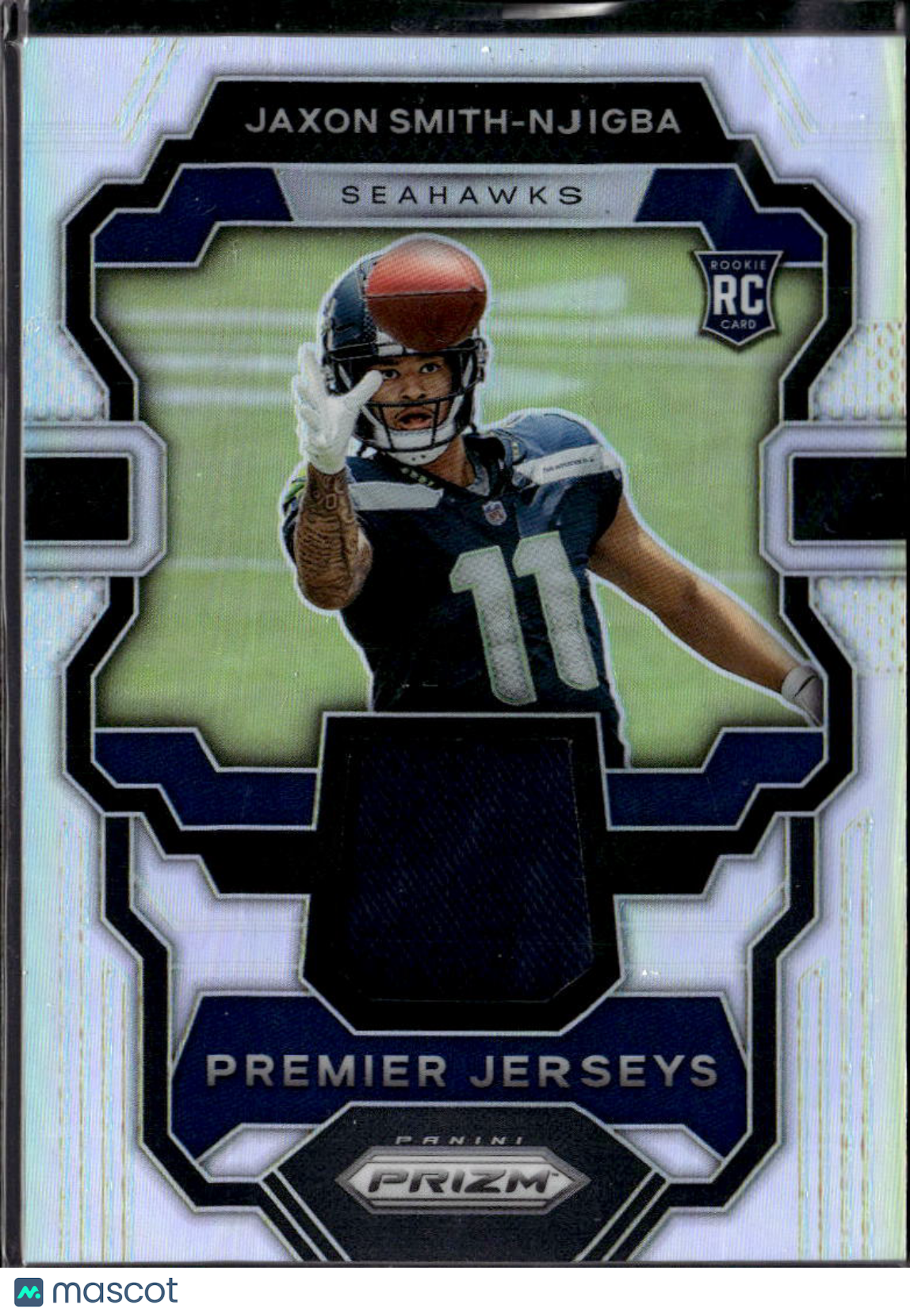 Jaxon Smith-Njigba 2023 Prizm Silver Jersey Patch RC Rookie Seattle Seahawks