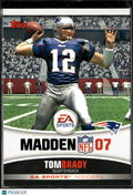 Tom Brady 2008 Topps EA Sports Madden NFL 07 Insiders New England Patriots