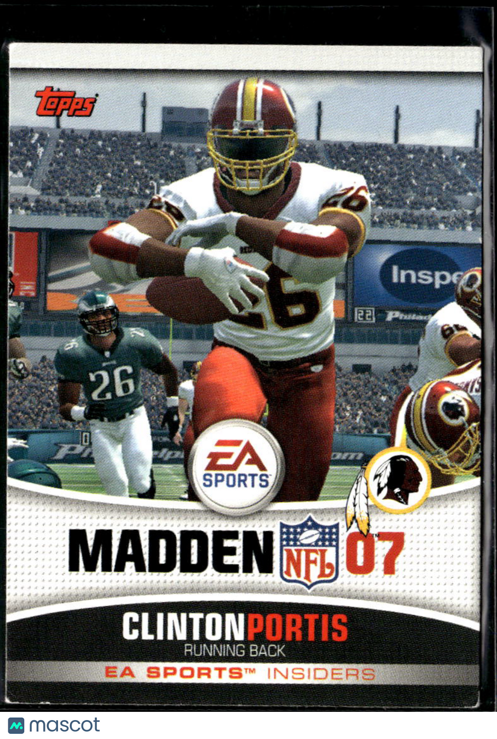 Clinton Portis 2006 Topps Madden NFL 07 EA Sports Insiders Washington Redskins