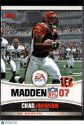 Chad Johnson 2008 Topps Madden NFL 07 Insiders Cincinnati Bengals