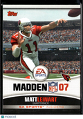 Matt Leinart 2006 Topps EA Sports Madden NFL 07 Insiders Arizona Cardinals