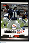Vince Young 2006 Topps EA Sports Insiders Madden NFL 07 Tennessee Titans