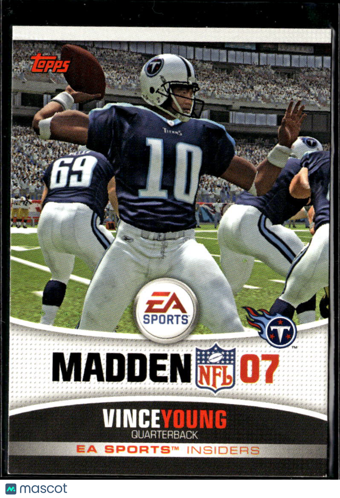 Vince Young 2006 Topps EA Sports Insiders Madden NFL 07 Tennessee Titans