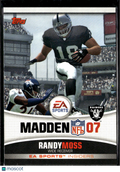 Randy Moss 2006 Topps EA Sports Madden NFL 07 Insiders Oakland Raiders