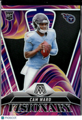Cam Ward 2025 Mosaic Visionary SSP CASE HIT Rookie RC Tennessee Titans
