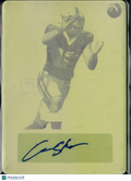 Austin Stogner 2022 Leaf Printing Plate Auto Autograph RC 1/1 Oklahoma Sooners