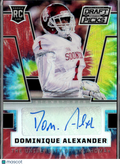 Dominique Alexander 2016 Prizm Draft Auto Autograph RC Tie-Dye /49 OU Sooners