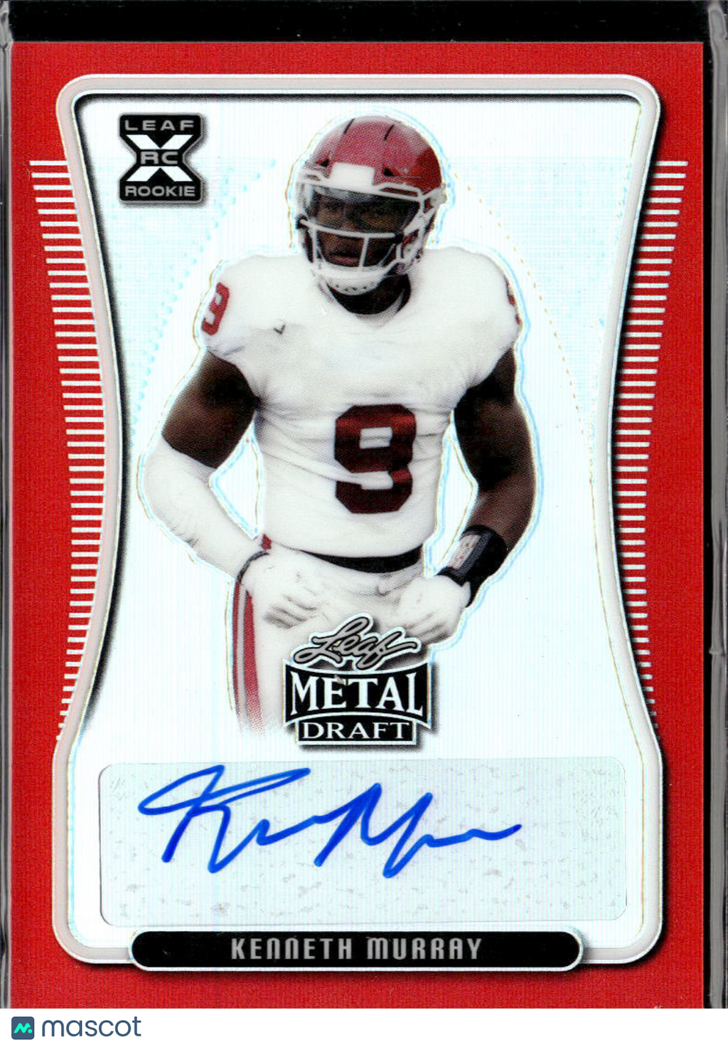 Kenneth Murray 2020 Leaf Metal Draft RC Auto Autograph Red 3/5 Oklahoma Sooners