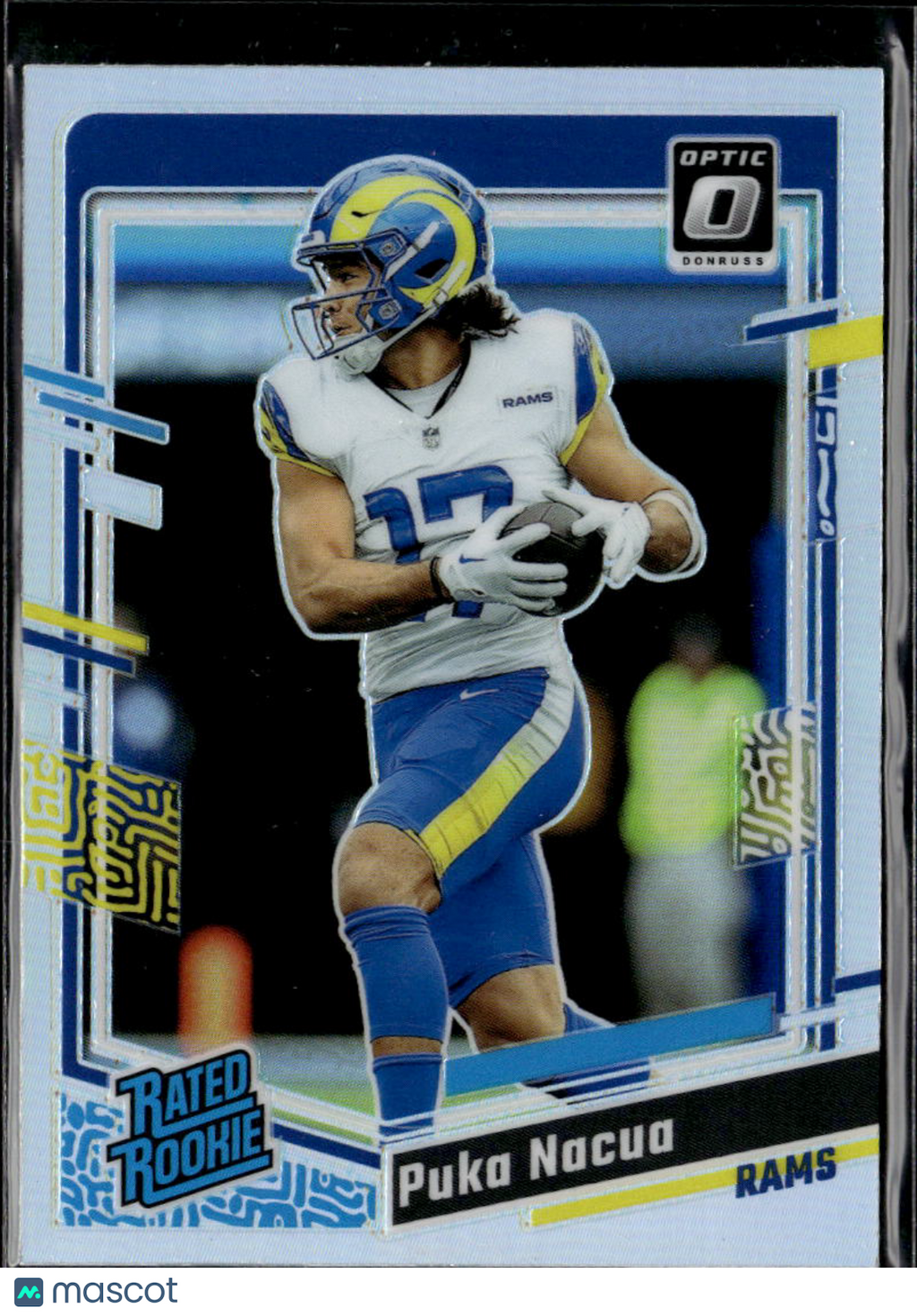 Puka Nacua 2023 Optic Rated Rookie Silver HOLO Prizm Los Angeles Rams