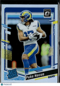Puka Nacua 2023 Optic Rated Rookie Silver HOLO Prizm Los Angeles Rams