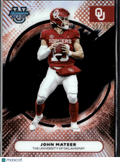 John Mateer 2025 Bowman's Best Black Refractor RC 9/10 Oklahoma Sooners