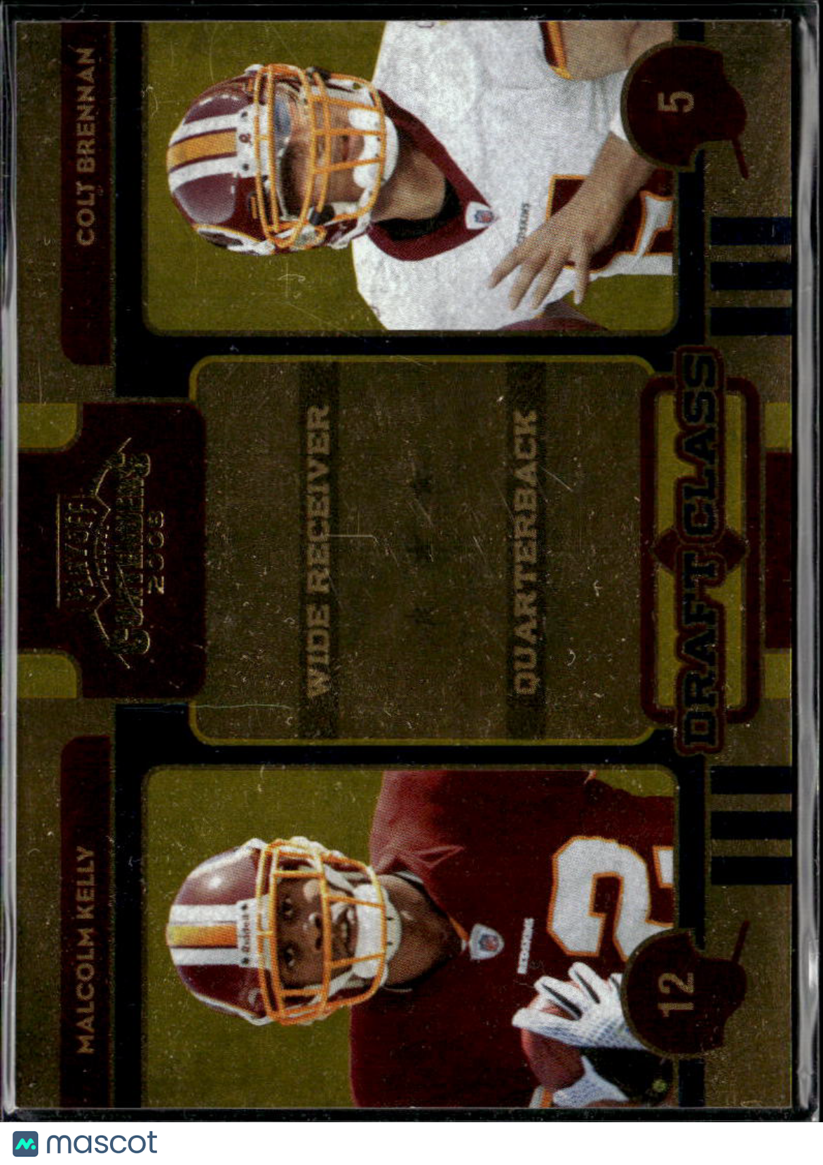 Malcolm Kelly / Colt Brennan 2008 Contenders GOLD RC 78/100 Hawaii Redskins