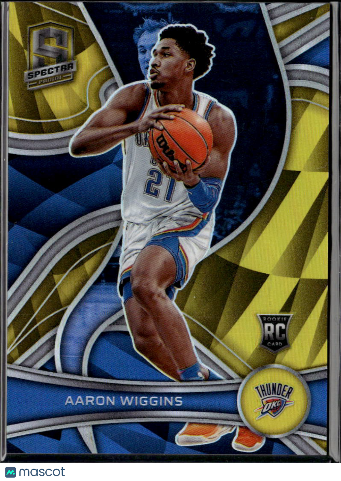 Aaron Wiggins 2021-22 Spectra GOLD Prizm Rookie RC 1/10 Oklahoma City Thunder