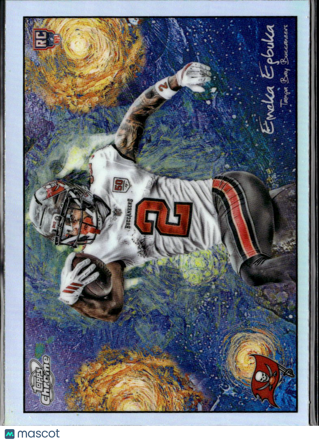 Emeka Egbuka 2025 Topps Chrome Cosmic Starry Night RC Tampa Bay Buccaneers