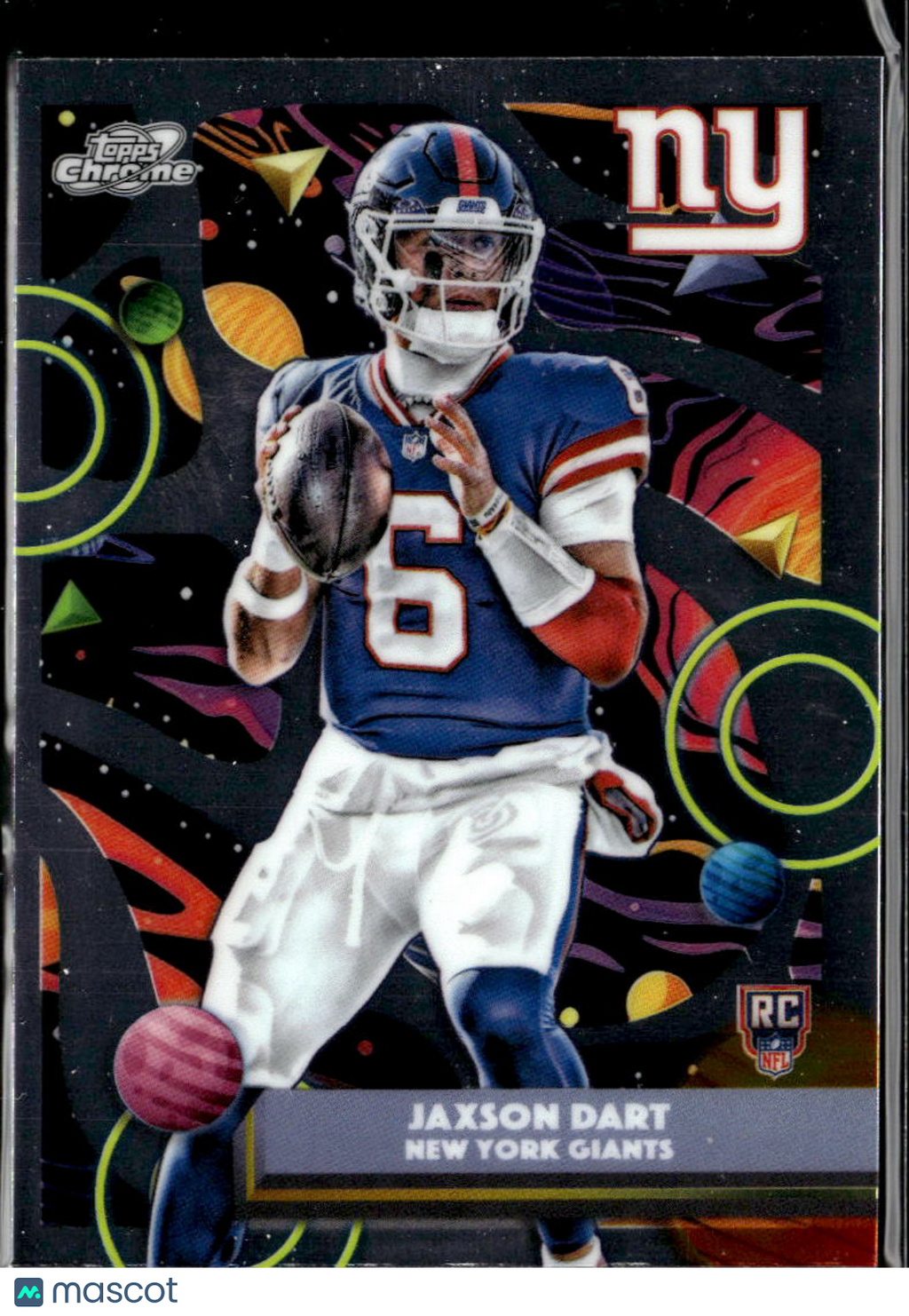 Jaxson Dart 2025 Topps Chrome Cosmic Rookie RC #174 New York Giants
